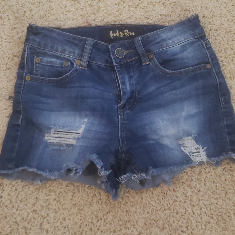 Riped shorts.